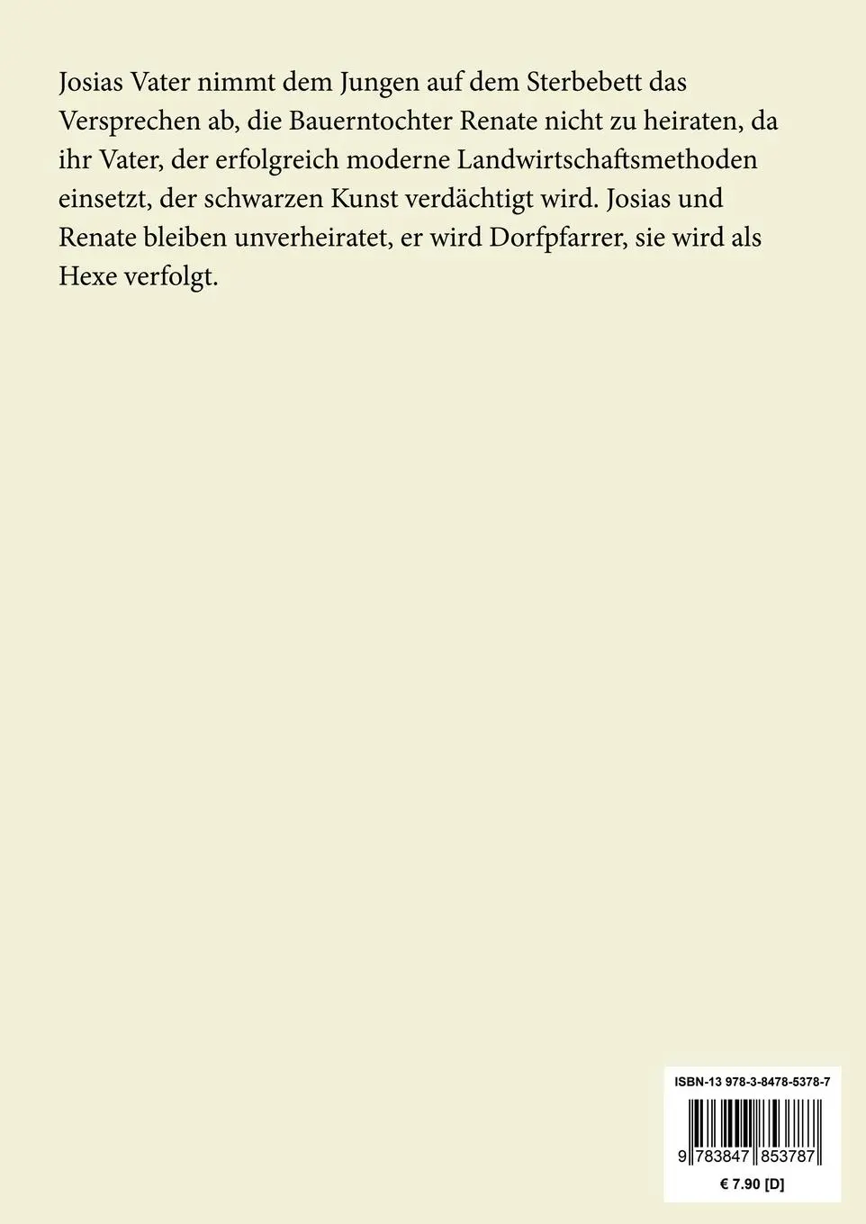 Rückseite: 9783847853787 | Renate / Im Brauerhause (Großdruck) | Theodor Storm | Taschenbuch