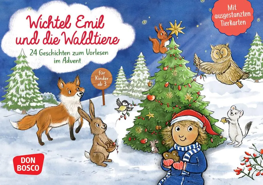 Cover: 4260694923887 | Wichtel Emil und die Waldtiere. 24 Geschichten zum Vorlesen im...