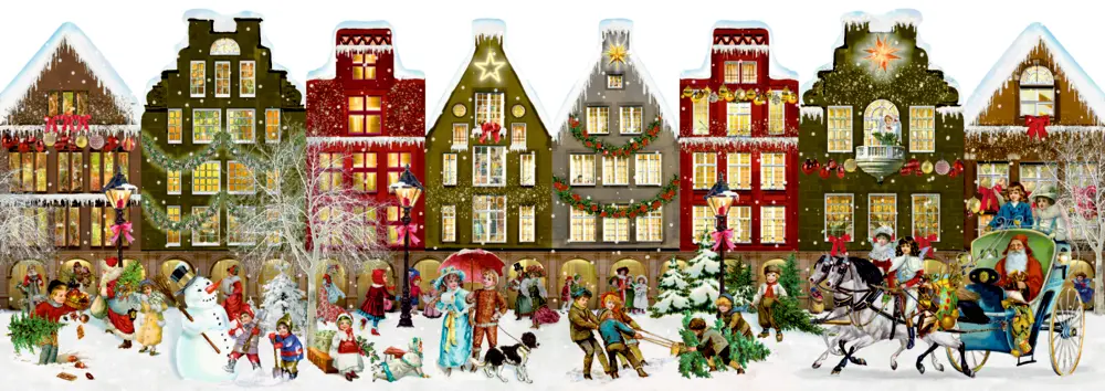 Cover: 4050003923987 | Aufstell-Adventskalender - Nostalgisches Häuserleporello | Behr | 1 S.