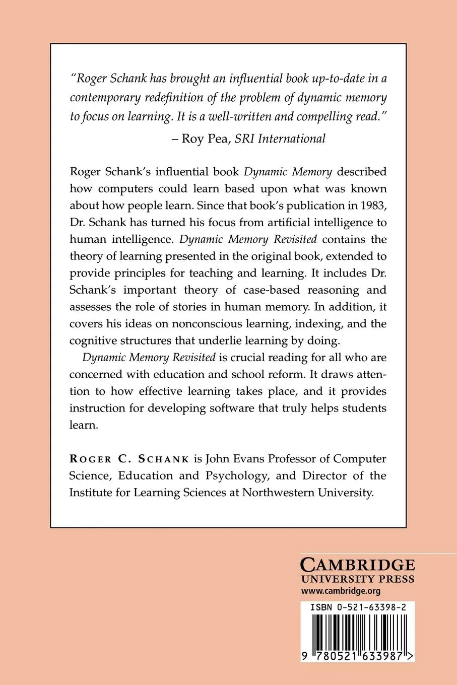 Rückseite: 9780521633987 | Dynamic Memory Revisited | Roger C. Schank | Taschenbuch | Englisch