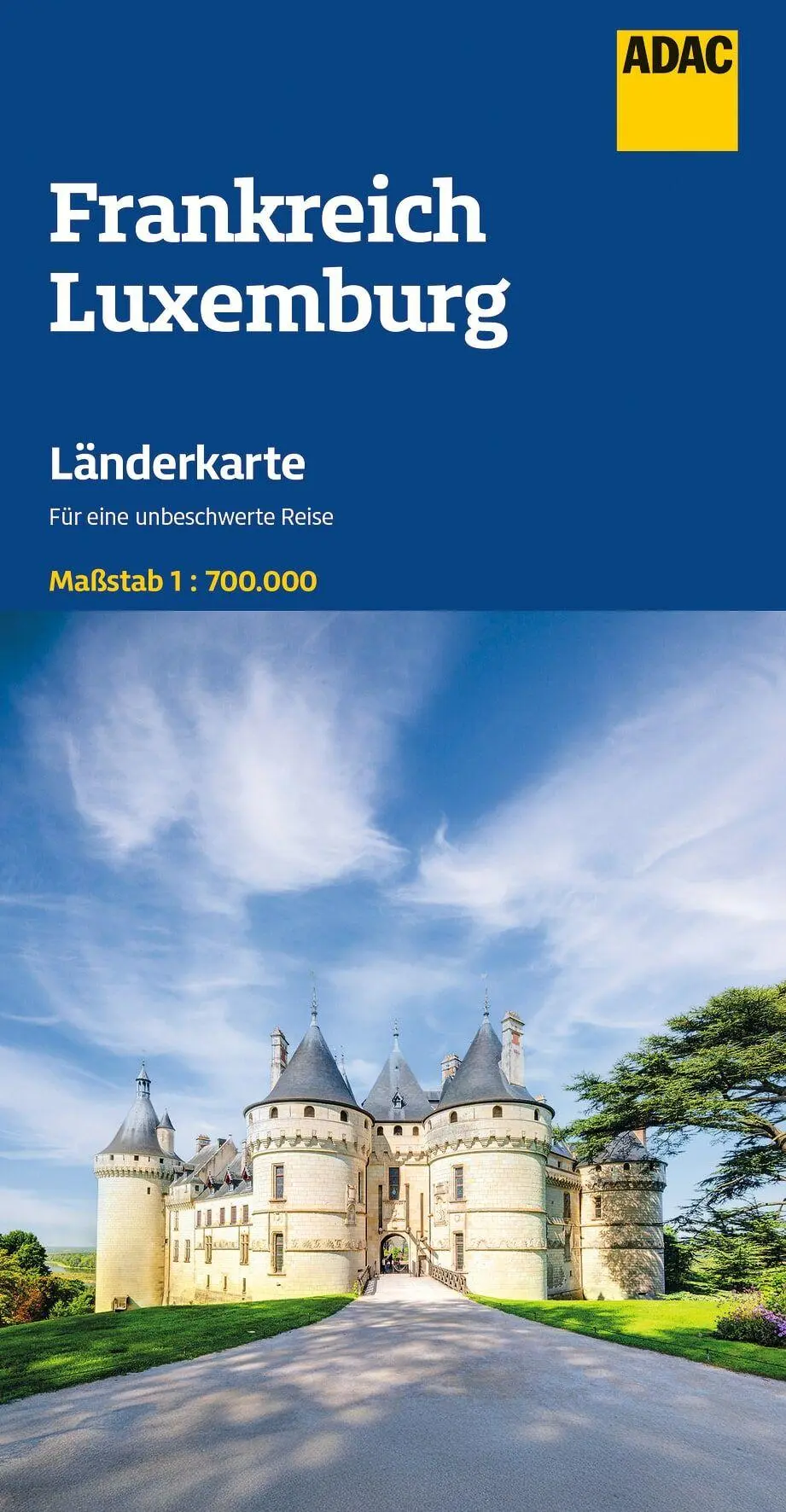 Cover: 9783826423987 | ADAC Länderkarte Frankreich, Luxemburg 1:700.000 | (Land-)Karte | 2026