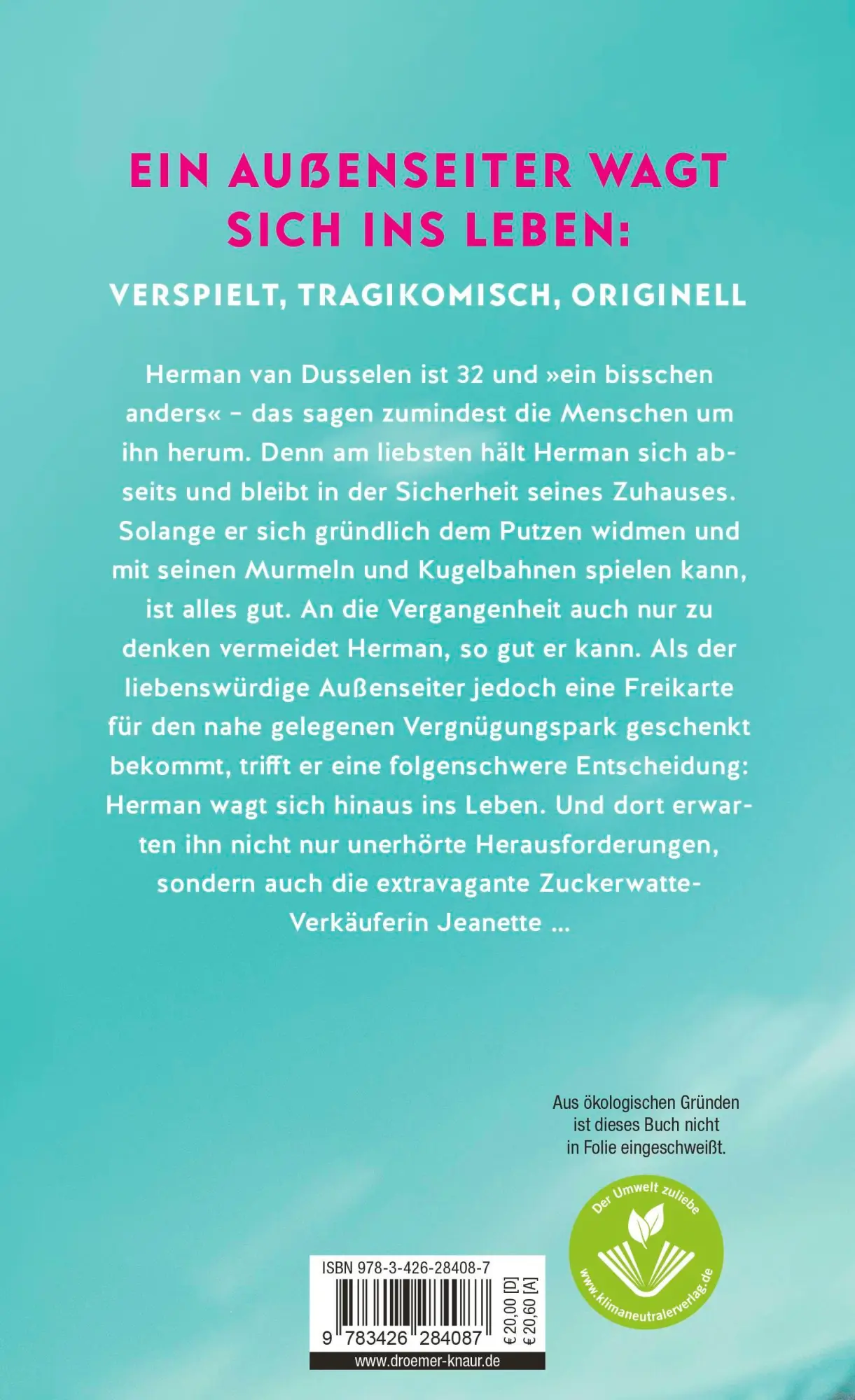 Rückseite: 9783426284087 | Augen zu und durch | Roman | Nancy Olthoff | Buch | 256 S. | Deutsch