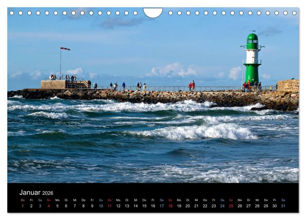 Bild: 9783516134087 | Warnemünde - Maritime Landschaften (Wandkalender 2026 DIN A4 quer),...