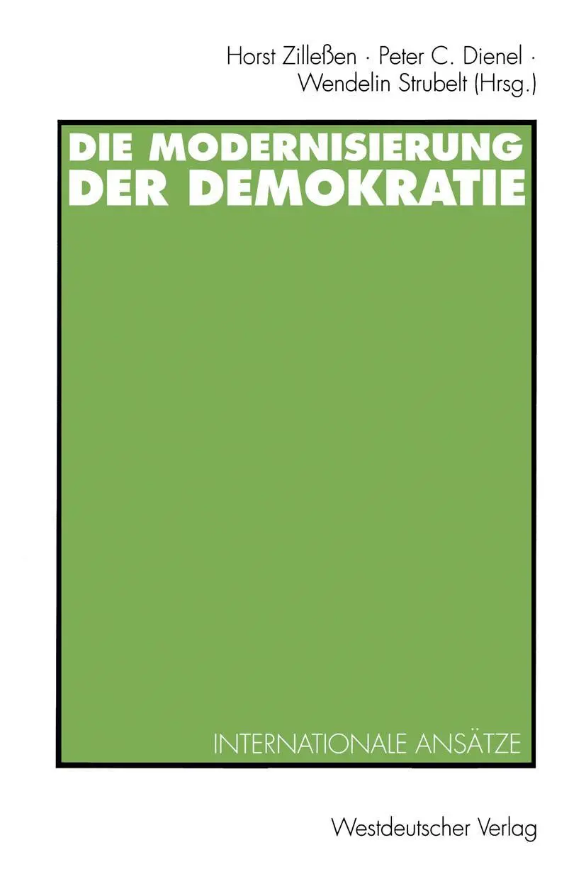Cover: 9783531124087 | Die Modernisierung der Demokratie | Internationale Ansätze | Zilleßen