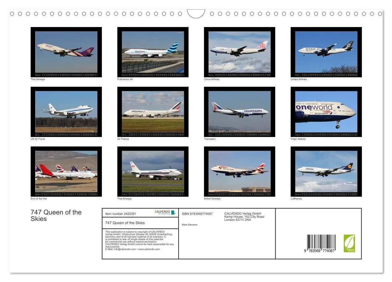 Bild: 9783569774087 | 747 Queen of the Skies (Wall Calendar 2027 DIN A3 landscape),...