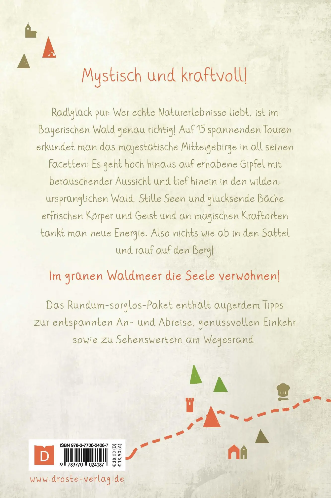 Rückseite: 9783770024087 | Bayerischer Wald. Radeln für die Seele | Wohlfühltouren | Taschenbuch