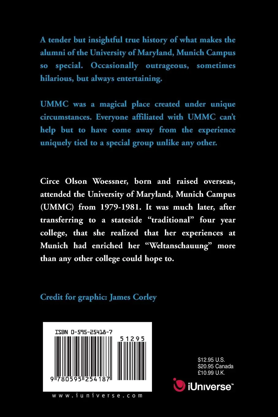 Rückseite: 9780595254187 | Bavarian Creme | Memories from Munich Campus | Circe D. Woessner