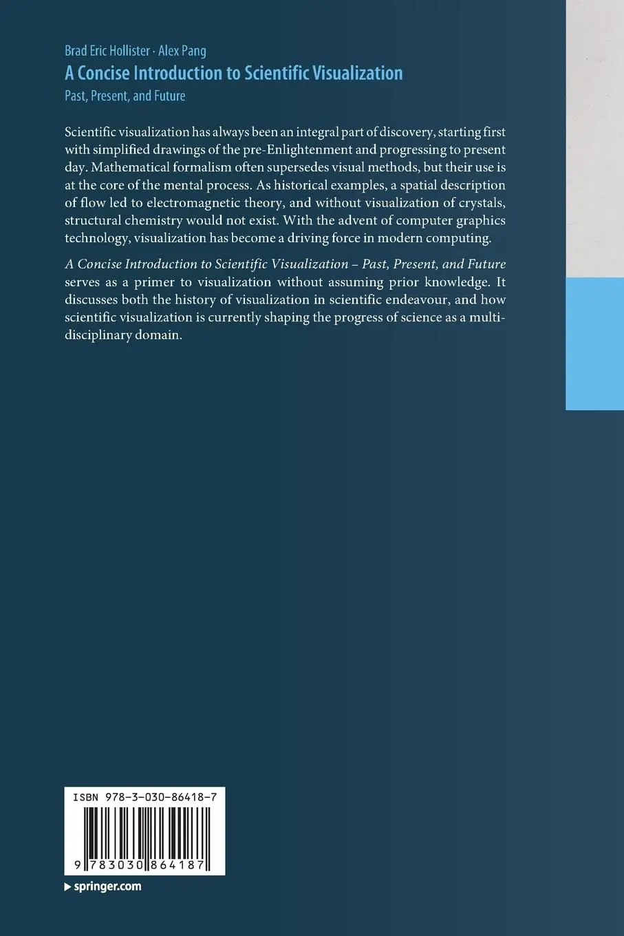 Rückseite: 9783030864187 | A Concise Introduction to Scientific Visualization | Alex Pang (u. a.)
