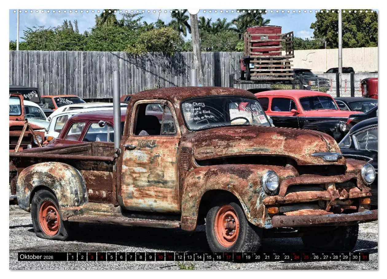 Bild: 9783457414187 | Florida Junk Cars (hochwertiger Premium Wandkalender 2026 DIN A2...