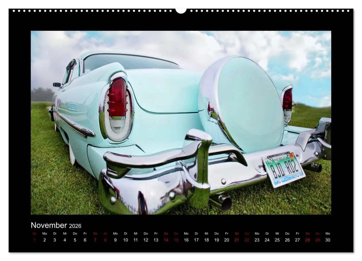 Bild: 9783457894187 | Retro Cars (Wandkalender 2026 DIN A2 quer), CALVENDO Monatskalender