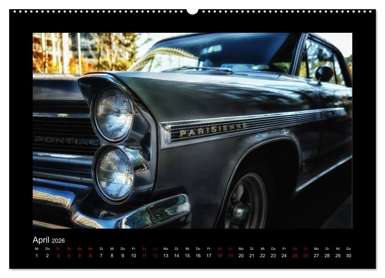 Bild: 9783457894187 | Retro Cars (Wandkalender 2026 DIN A2 quer), CALVENDO Monatskalender
