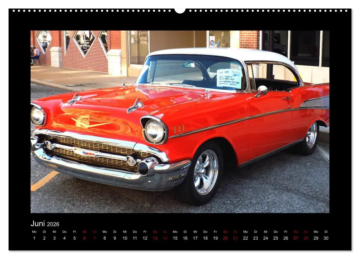 Bild: 9783457894187 | Retro Cars (Wandkalender 2026 DIN A2 quer), CALVENDO Monatskalender
