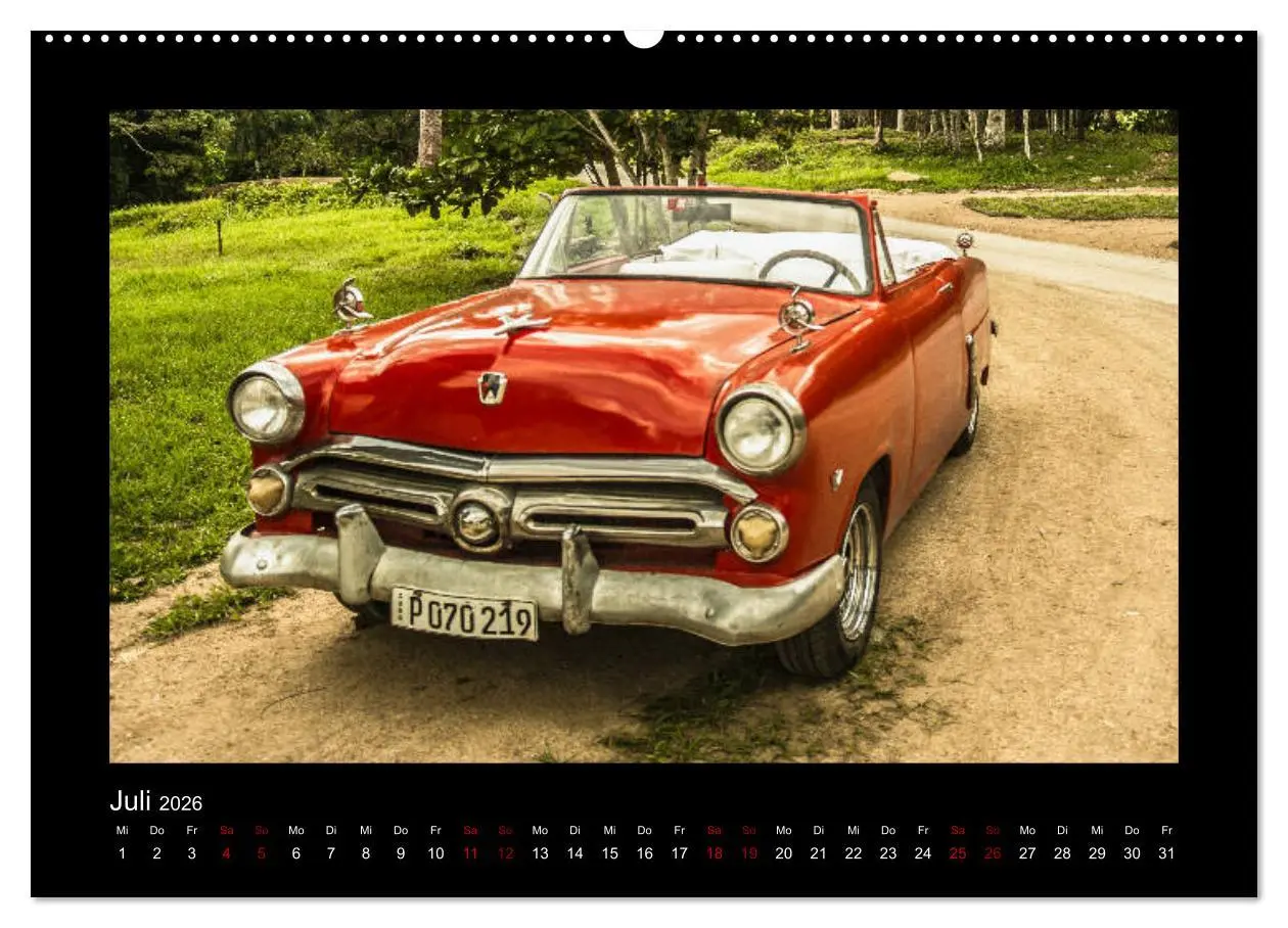 Bild: 9783457894187 | Retro Cars (Wandkalender 2026 DIN A2 quer), CALVENDO Monatskalender