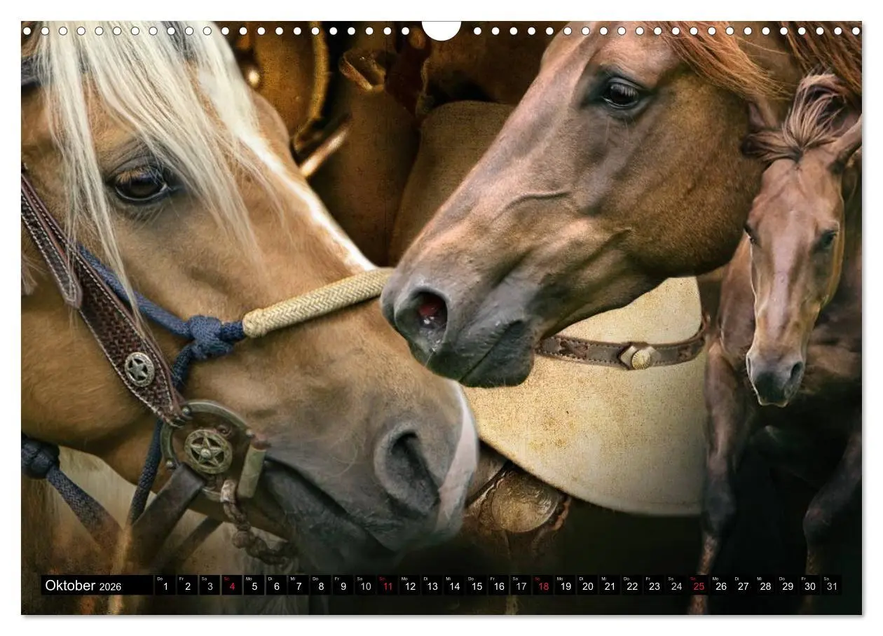 Bild: 9783457964187 | Western und Pferde (Wandkalender 2026 DIN A3 quer), CALVENDO...