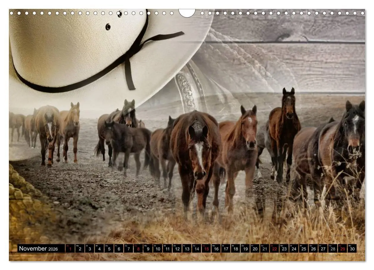 Bild: 9783457964187 | Western und Pferde (Wandkalender 2026 DIN A3 quer), CALVENDO...