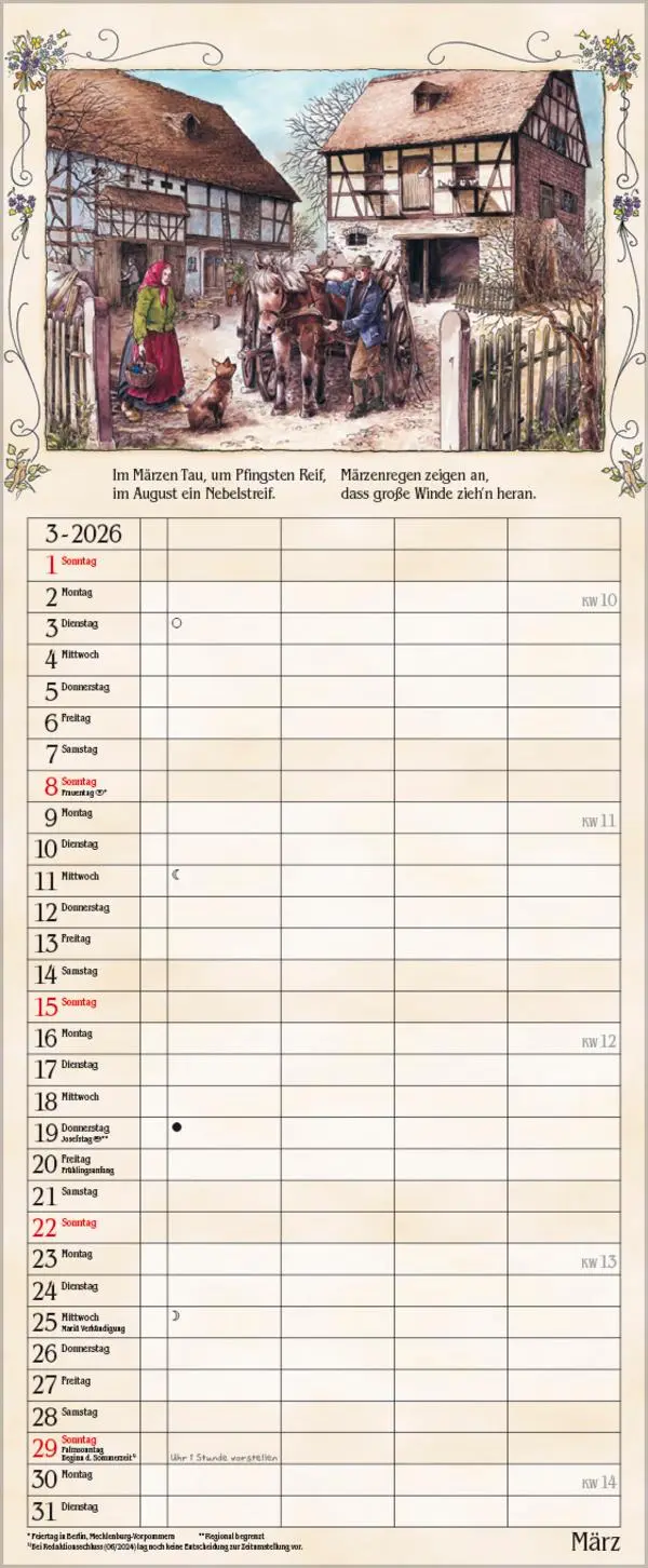 Bild: 9783731884187 | Bauernkalender 2026 | Verlag Korsch | Kalender | 14 S. | Deutsch