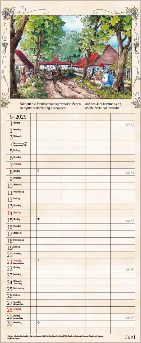 Bild: 9783731884187 | Bauernkalender 2026 | Verlag Korsch | Kalender | 14 S. | Deutsch