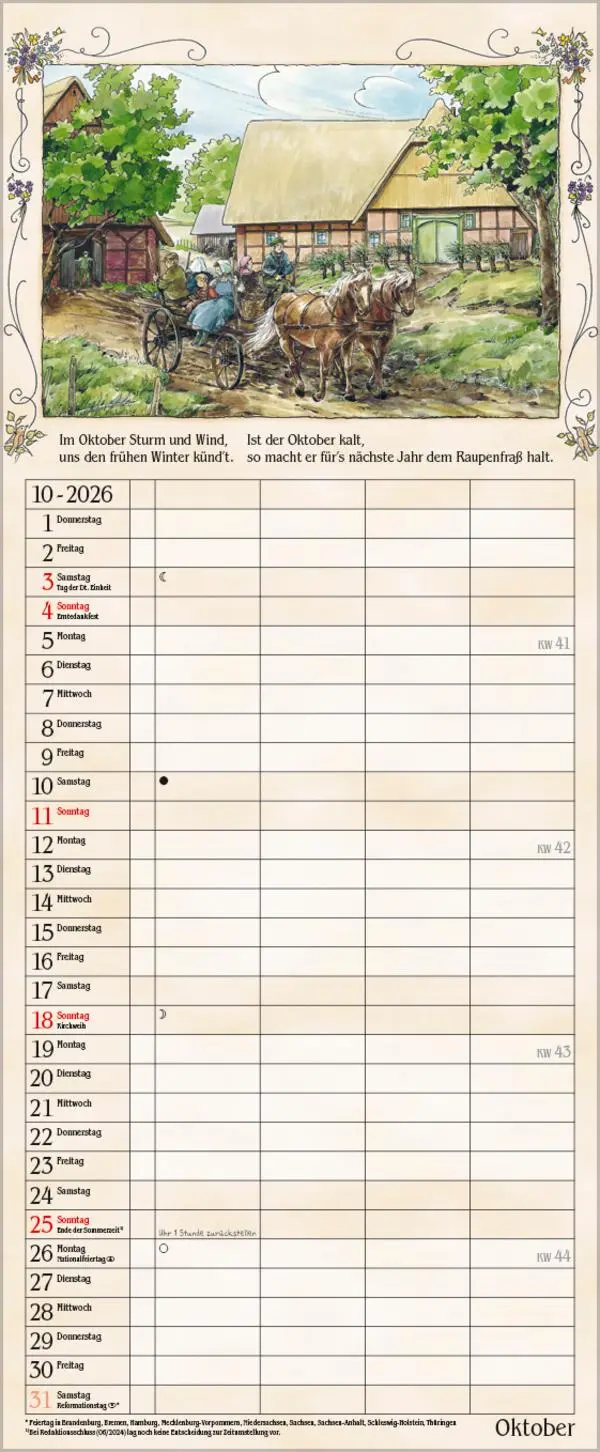 Bild: 9783731884187 | Bauernkalender 2026 | Verlag Korsch | Kalender | 14 S. | Deutsch