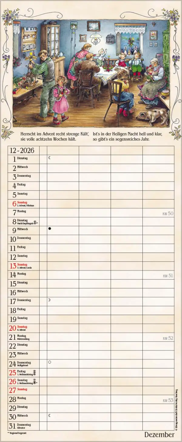 Bild: 9783731884187 | Bauernkalender 2026 | Verlag Korsch | Kalender | 14 S. | Deutsch