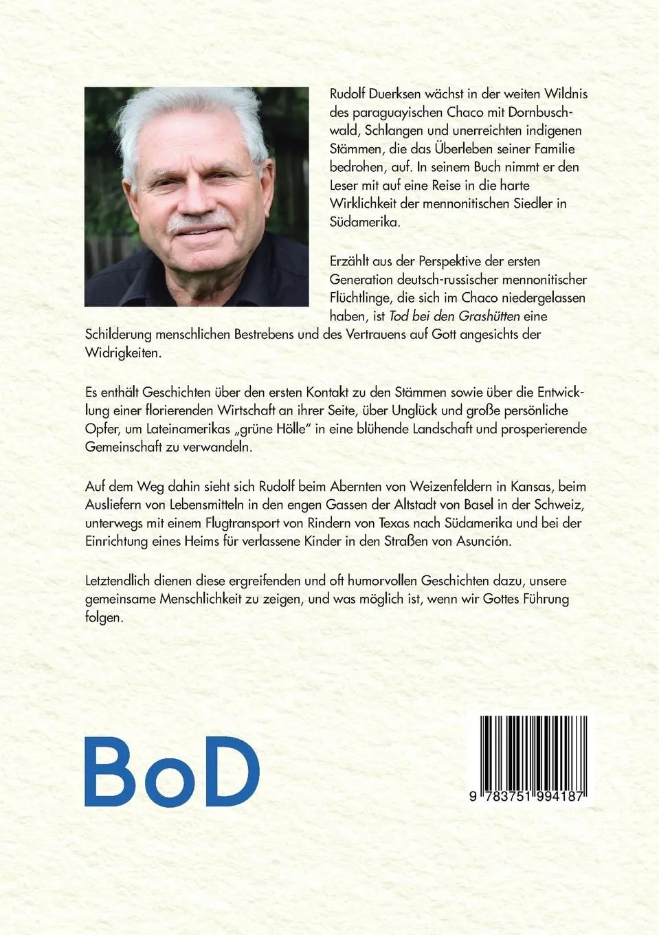 Rückseite: 9783751994187 | Tod bei den Grashütten | Rudolf Duerksen | Taschenbuch | 240 S. | 2020
