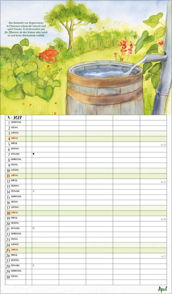 Bild: 9783819304187 | NaturLiebe 2027 | Verlag Korsch | Kalender | 14 S. | Deutsch | 2027