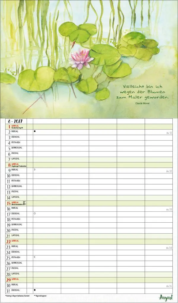 Bild: 9783819304187 | NaturLiebe 2027 | Verlag Korsch | Kalender | 14 S. | Deutsch | 2027