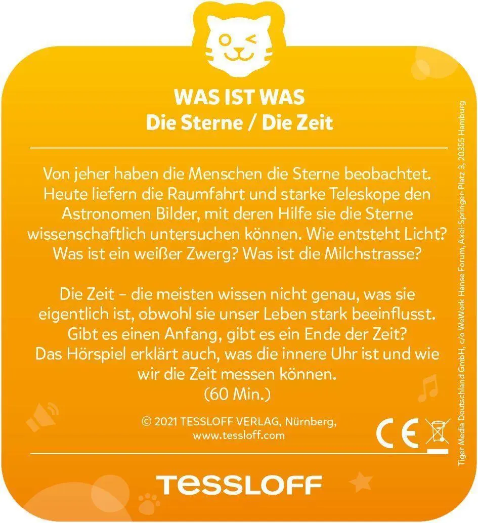 Bild: 4260535484287 | tigercard - WAS IST WAS - Die Sterne/ Die Zeit | Deutsch | 2021
