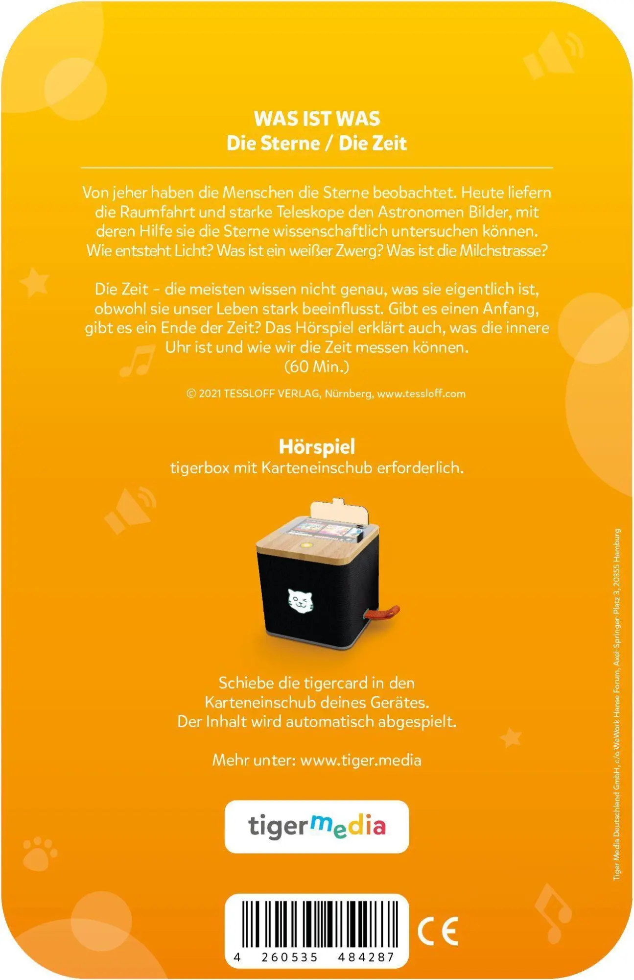 Bild: 4260535484287 | tigercard - WAS IST WAS - Die Sterne/ Die Zeit | Deutsch | 2021