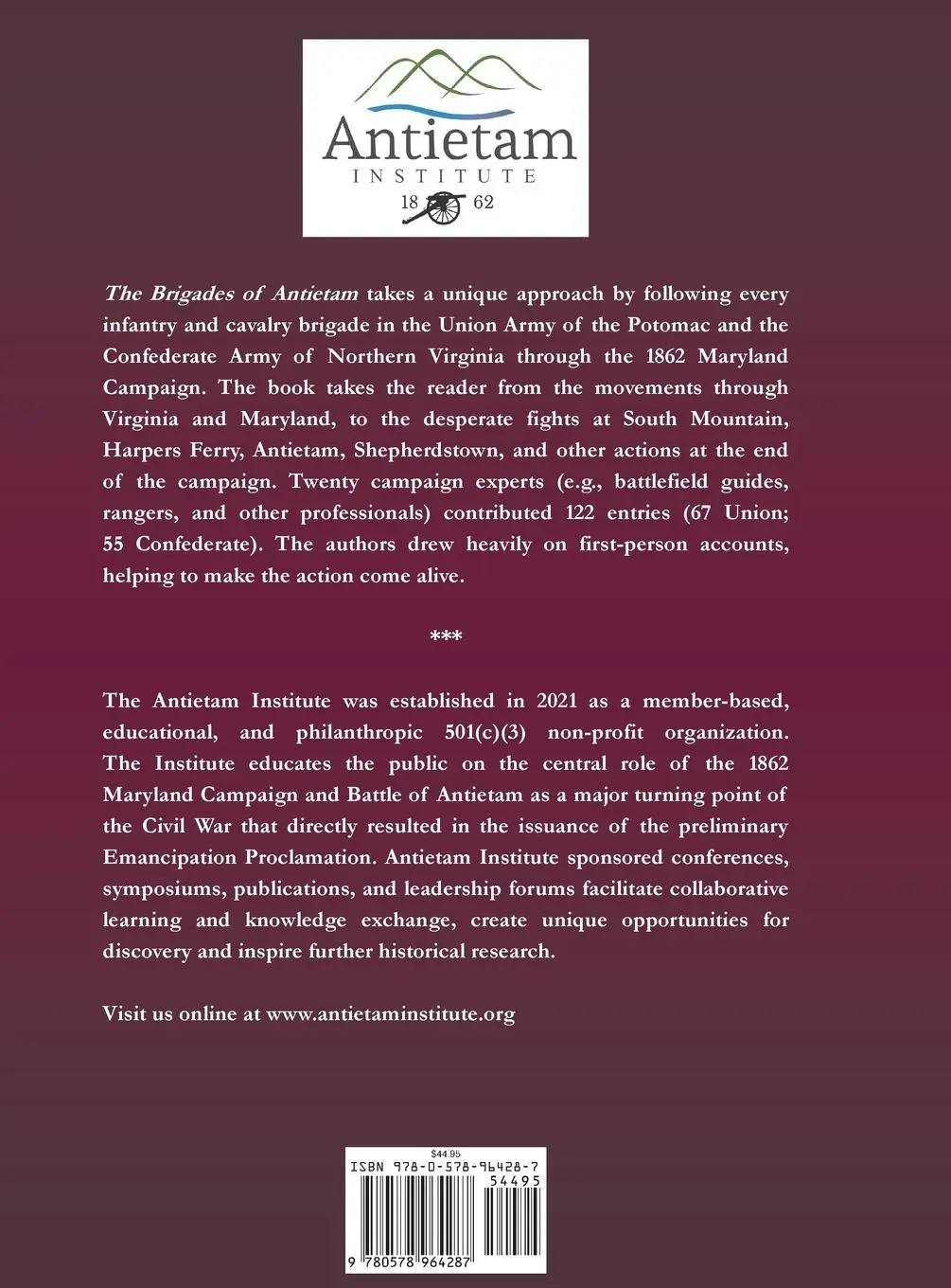 Rückseite: 9780578964287 | Brigades of Antietam | Bradley Gottfried | Buch | Englisch | 2021