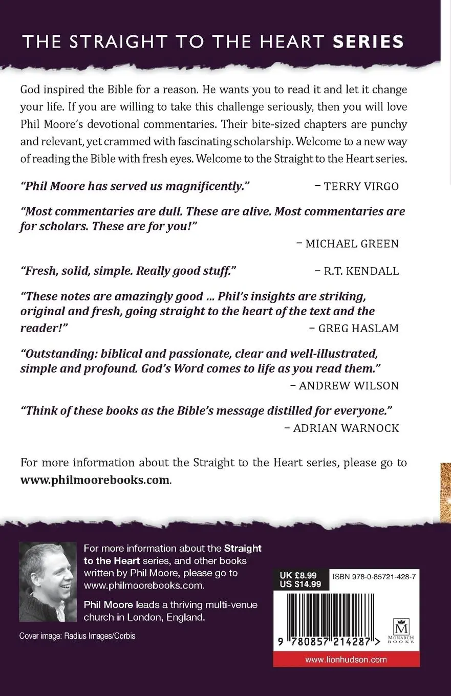 Rückseite: 9780857214287 | Straight to the Heart of Psalms | 60 Bite-Sized Insights | Phil Moore