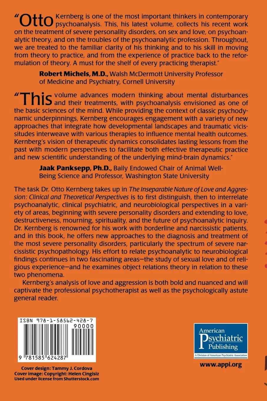 Rückseite: 9781585624287 | The Inseparable Nature of Love and Aggression | Otto F. Kernberg