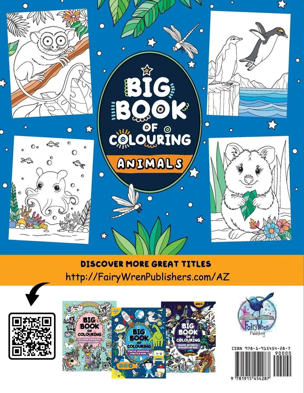 Rückseite: 9781915454287 | Big Book of Colouring | Animals: For Children Ages 4+ | Publishing