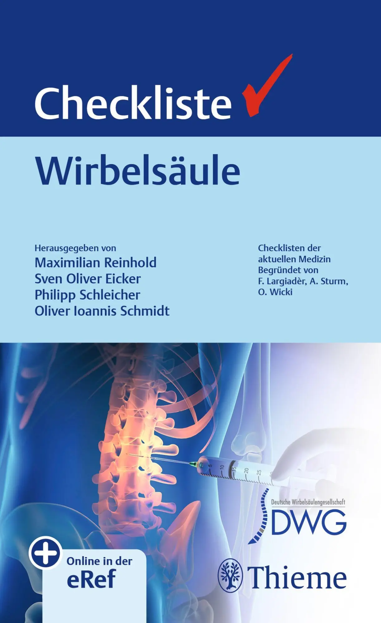 Cover: 9783132444287 | Checkliste Wirbelsäule | Maximilian Reinhold (u. a.) | Bundle | 1 Buch