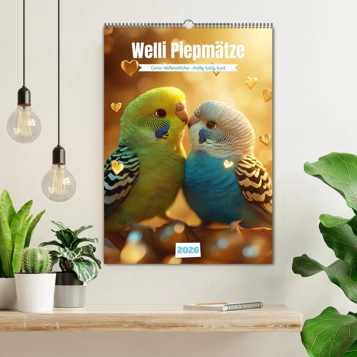 Bild: 9783516594287 | Welli Piepmätze (Wandkalender 2026 DIN A2 hoch), CALVENDO...