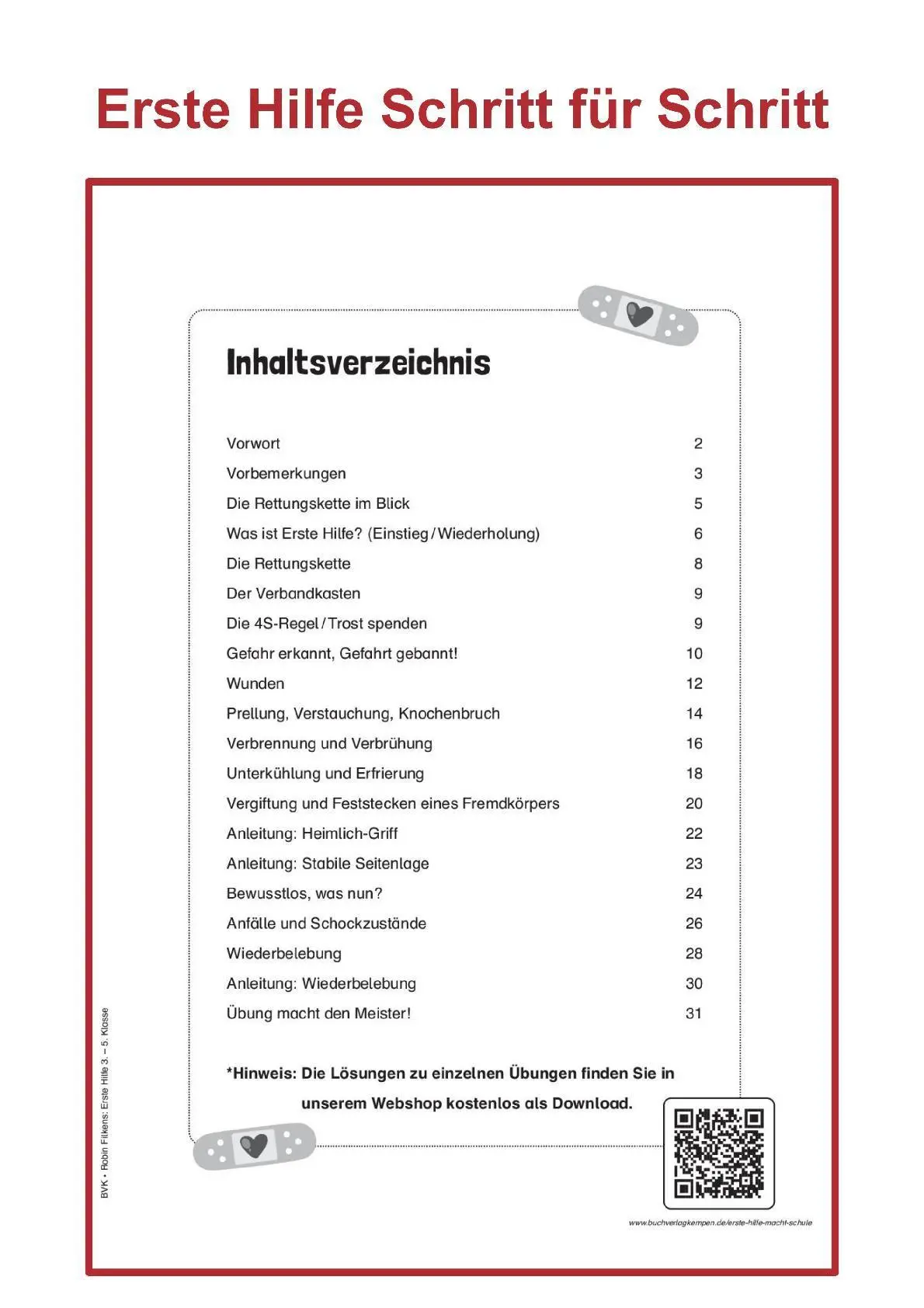 Bild: 9783965204287 | Erste Hilfe macht Schule | mit Praxistipps von Doc Caro | Filkens