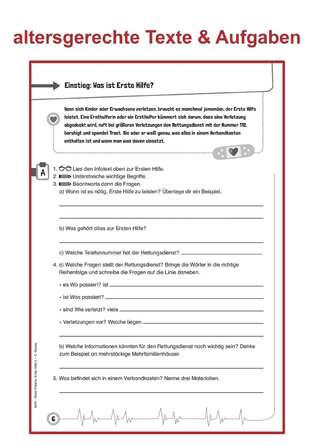 Bild: 9783965204287 | Erste Hilfe macht Schule | mit Praxistipps von Doc Caro | Filkens