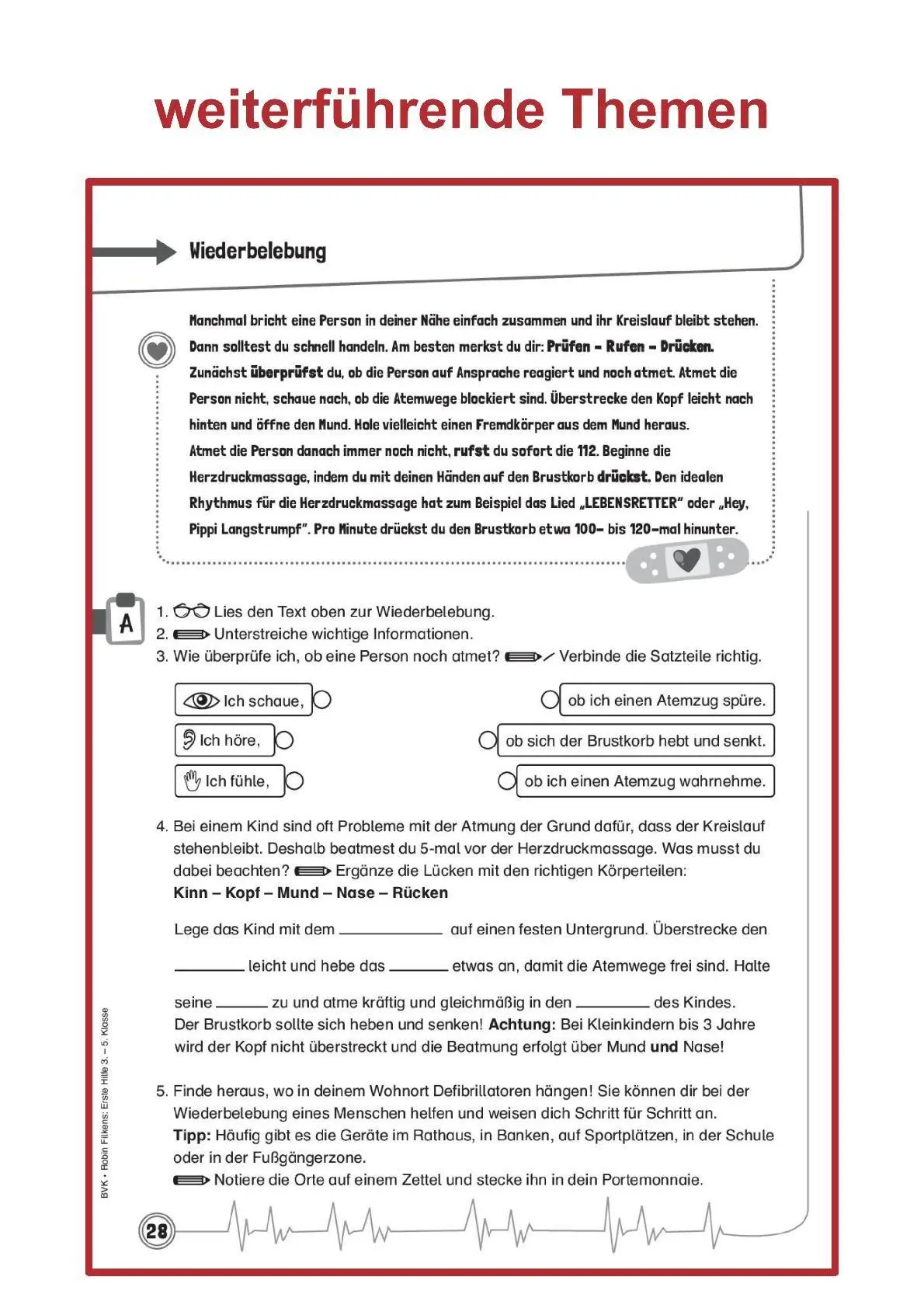 Bild: 9783965204287 | Erste Hilfe macht Schule | mit Praxistipps von Doc Caro | Filkens