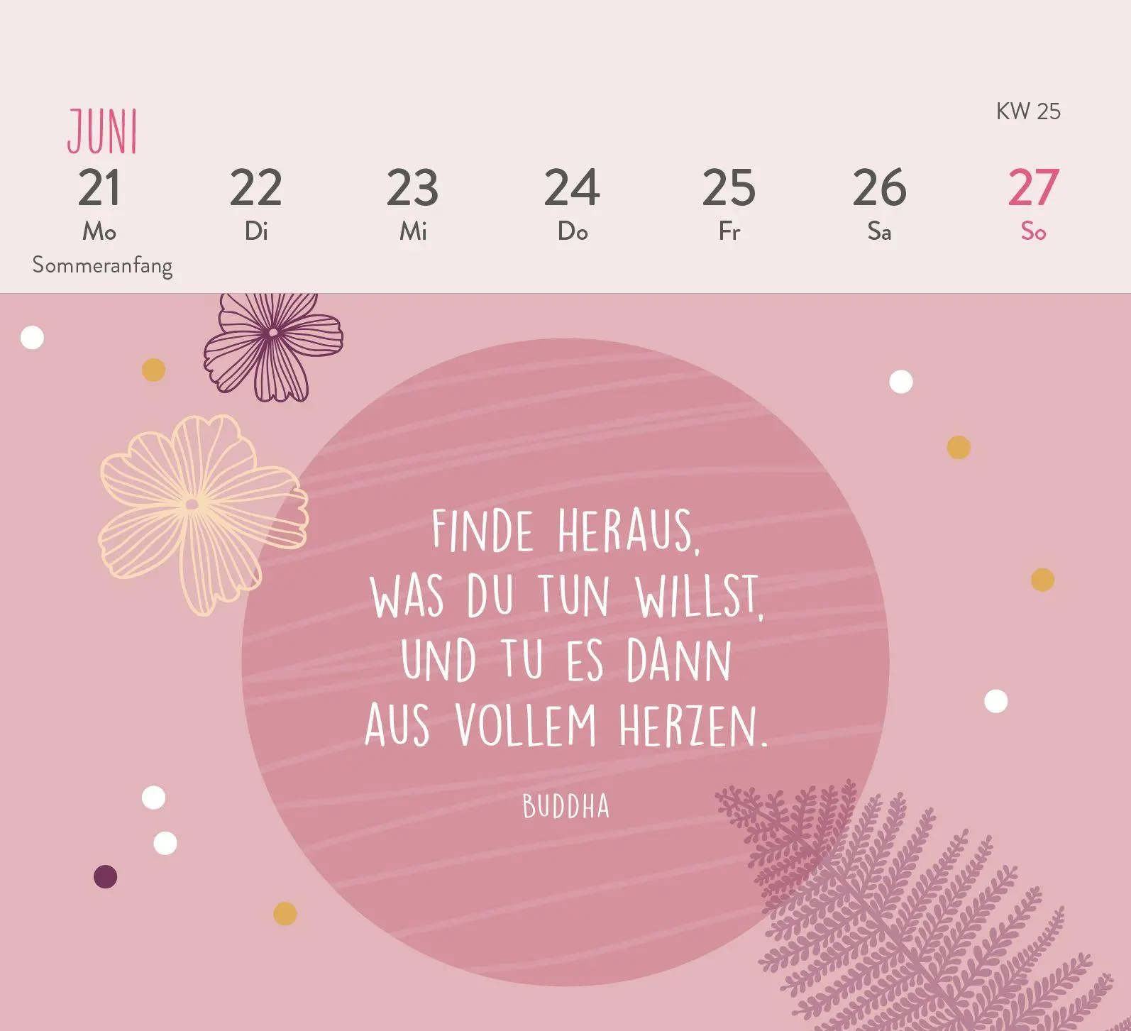 Bild: 4036442014387 | Mini-Wochenkalender 2027: Einatmen. Ausatmen. Sein. | Groh Verlag