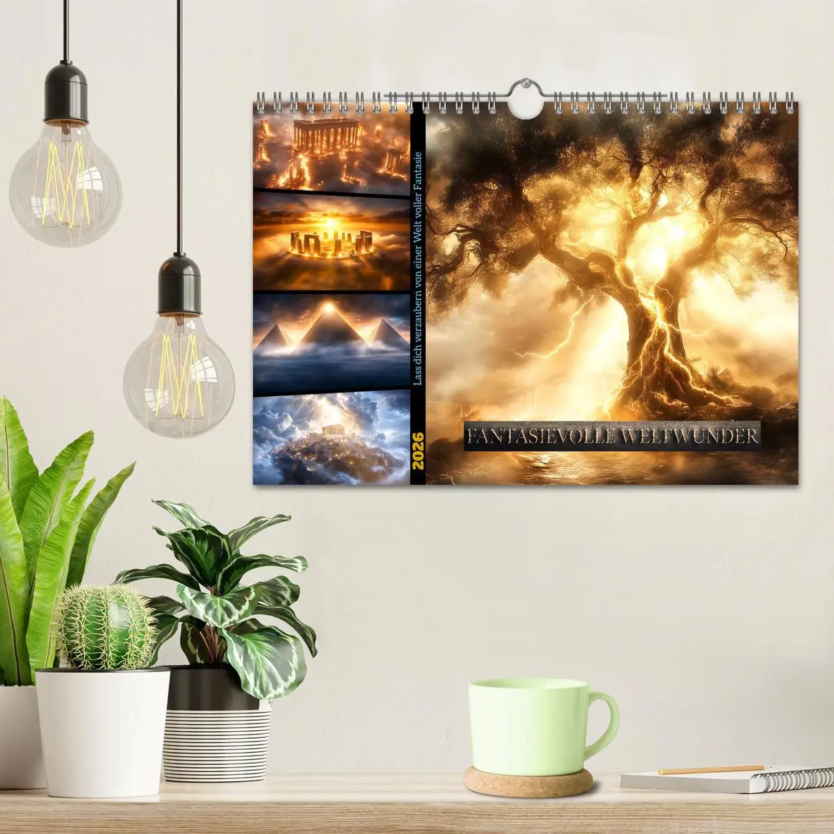 Bild: 9783457254387 | Fantasievolle Weltwunder (Wandkalender 2026 DIN A4 quer), CALVENDO...