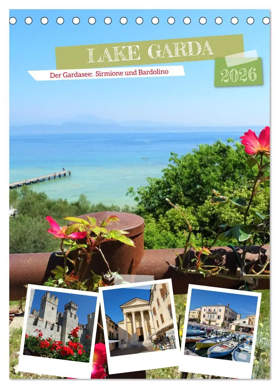 Cover: 9783516344387 | LAKE GARDA DerGardasee: Sirmione und Bardolino (Tischkalender 2026...