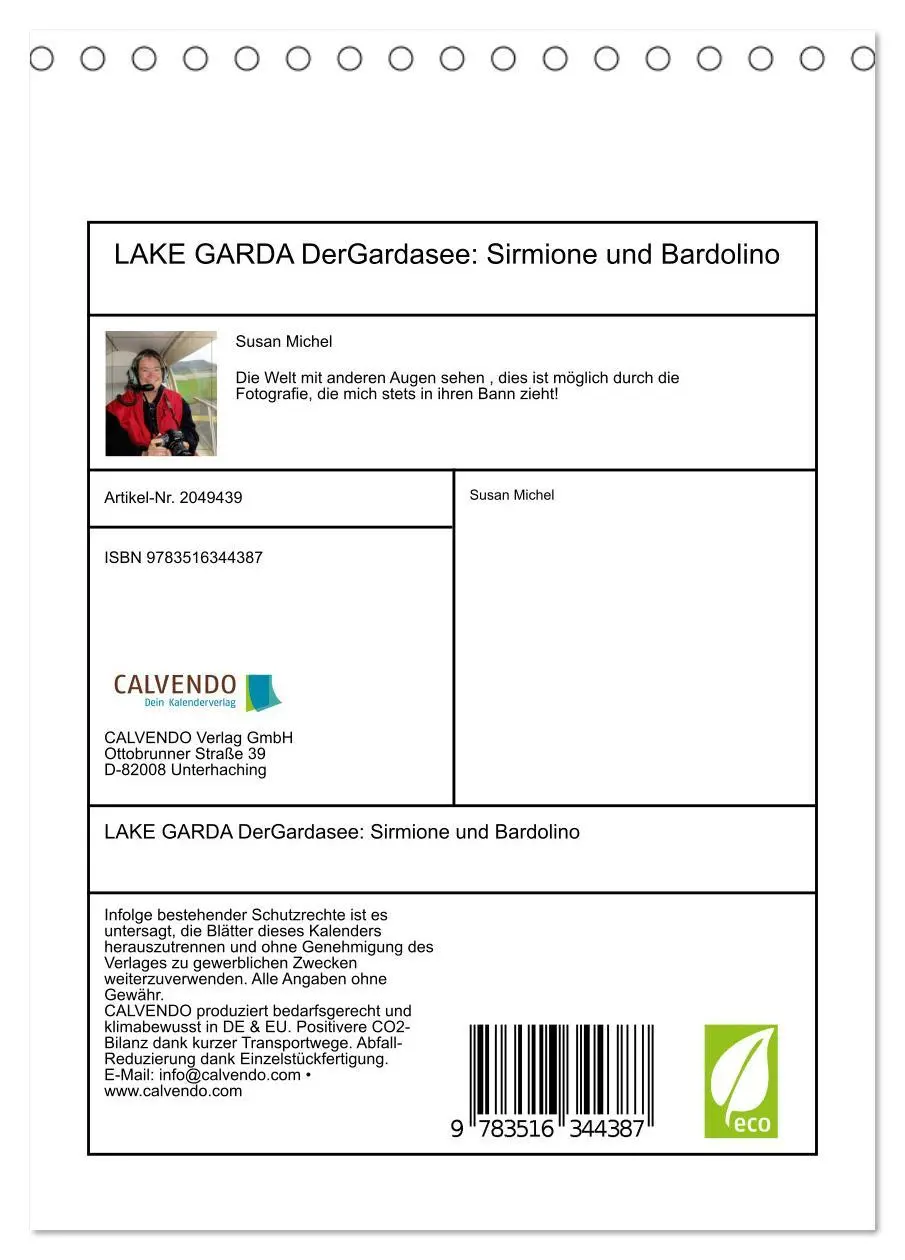 Bild: 9783516344387 | LAKE GARDA DerGardasee: Sirmione und Bardolino (Tischkalender 2026...