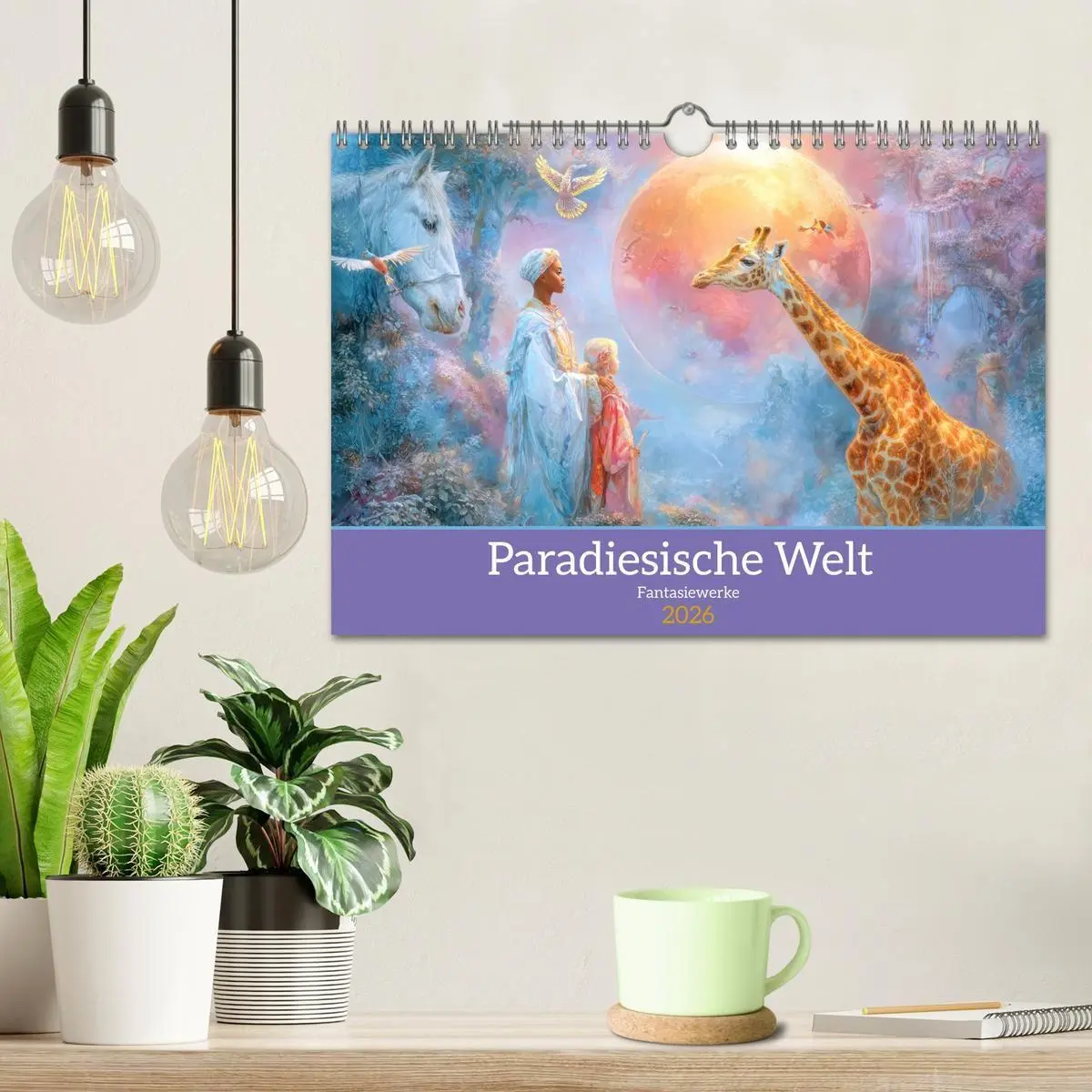 Bild: 9783516654387 | Paradiesische Welt - Fantasiewerke (Wandkalender 2026 DIN A4 quer),...