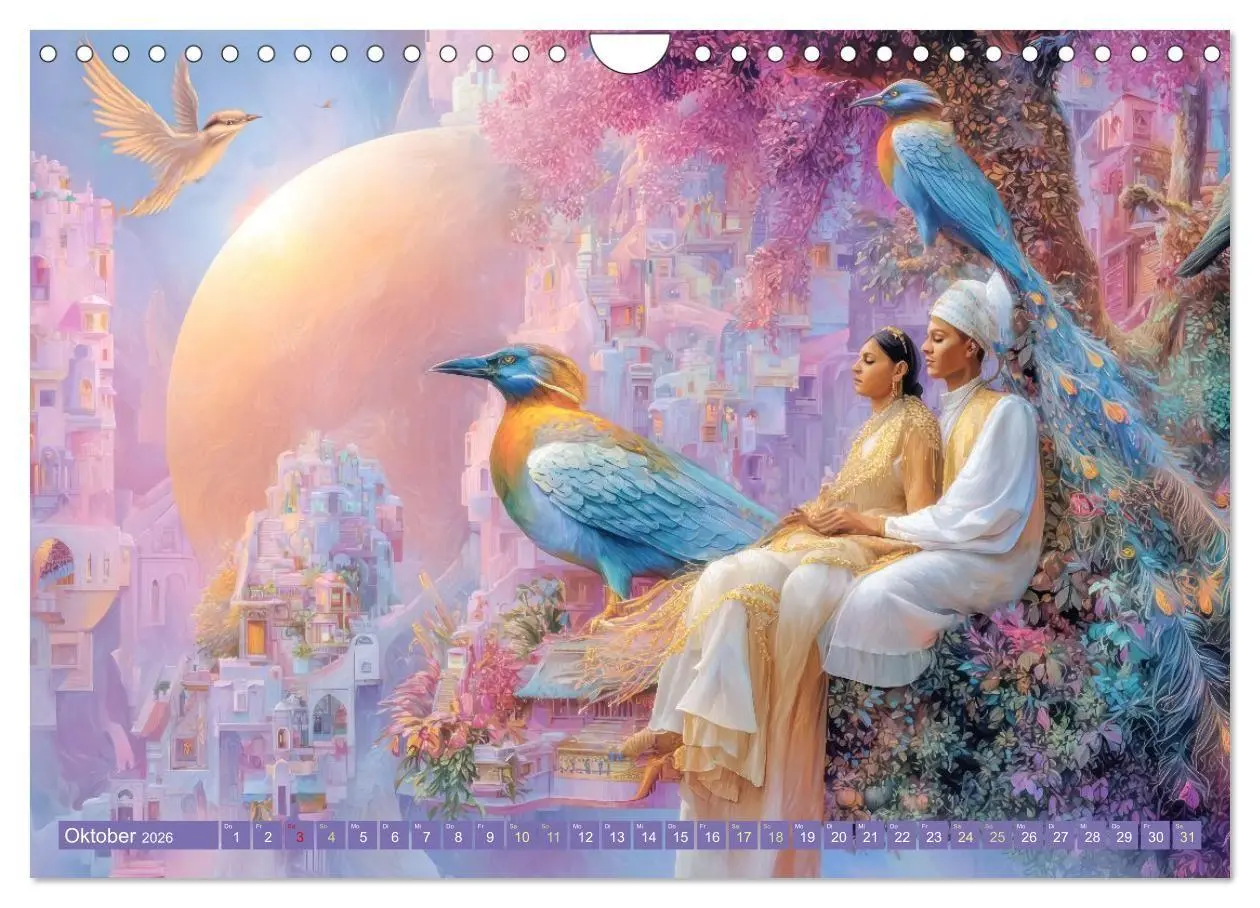 Bild: 9783516654387 | Paradiesische Welt - Fantasiewerke (Wandkalender 2026 DIN A4 quer),...