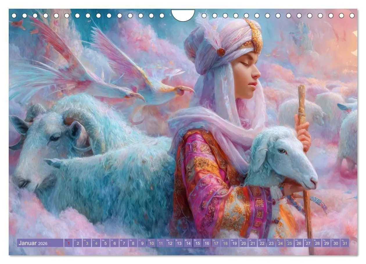 Bild: 9783516654387 | Paradiesische Welt - Fantasiewerke (Wandkalender 2026 DIN A4 quer),...