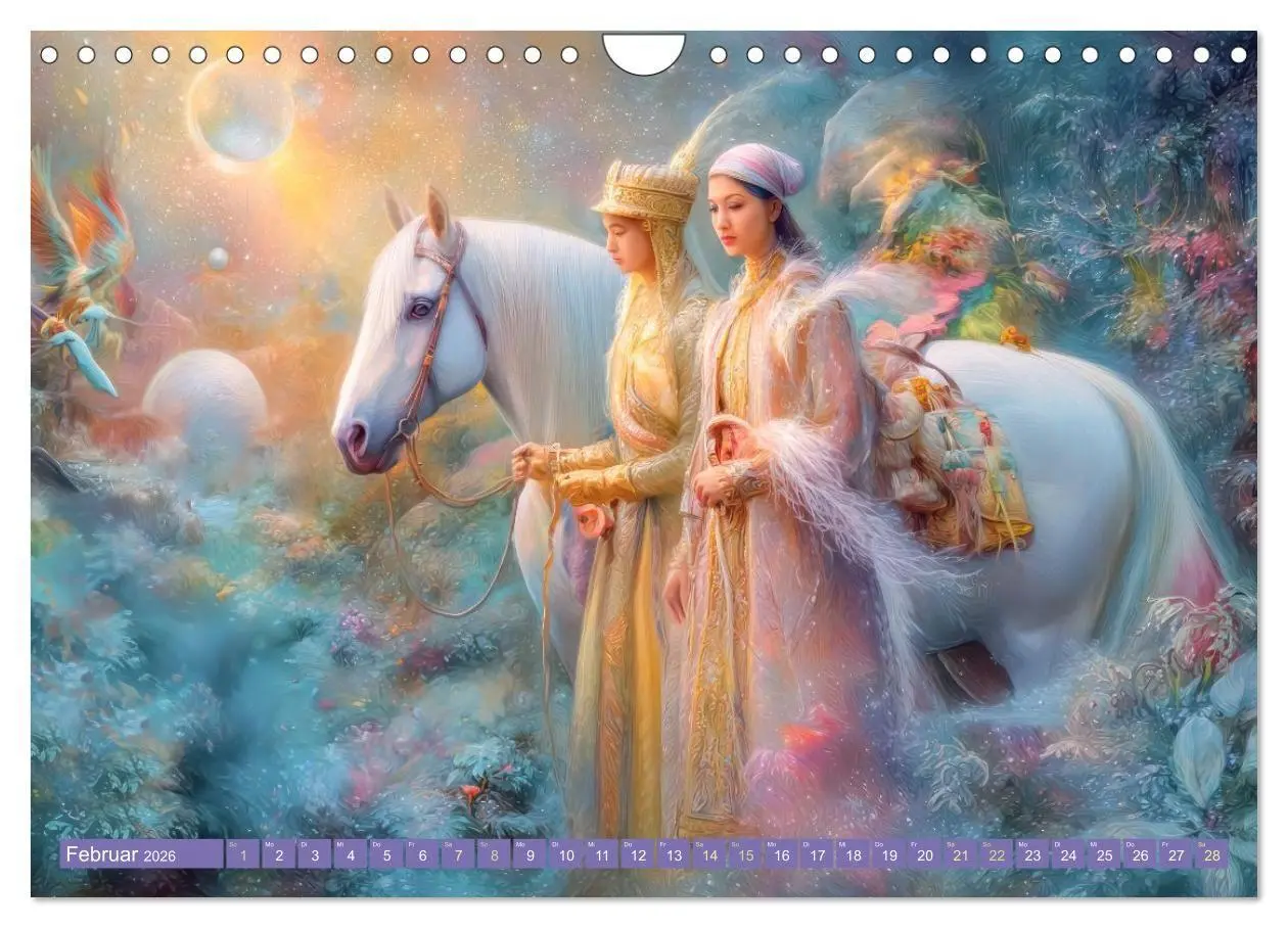 Bild: 9783516654387 | Paradiesische Welt - Fantasiewerke (Wandkalender 2026 DIN A4 quer),...
