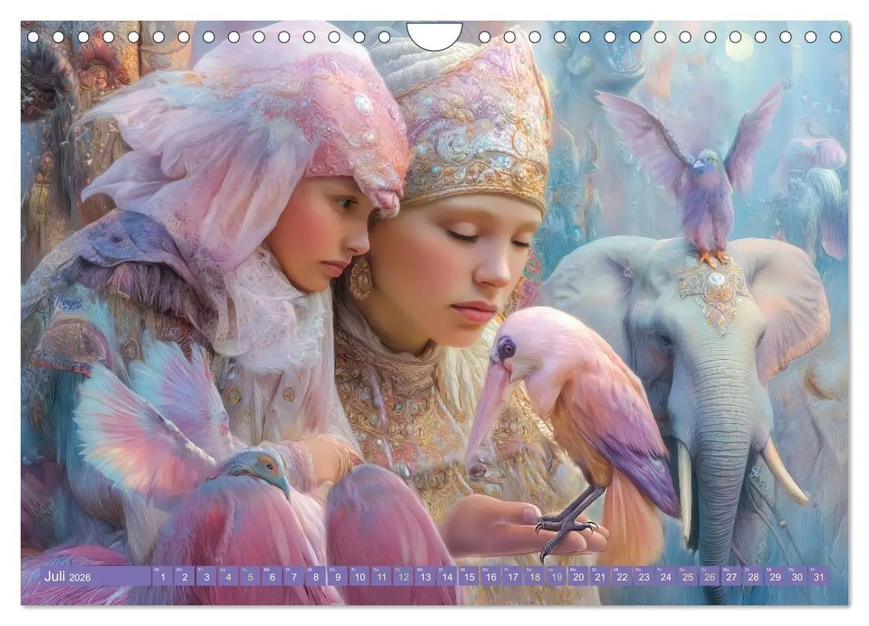 Bild: 9783516654387 | Paradiesische Welt - Fantasiewerke (Wandkalender 2026 DIN A4 quer),...