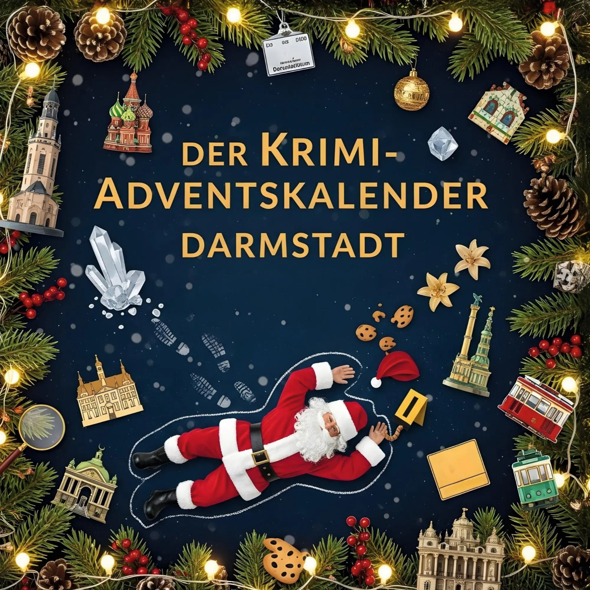 Cover: 9783695304387 | Der Krimi-Adventskalender Darmstadt | Mordsverdächtig in 24 Akten
