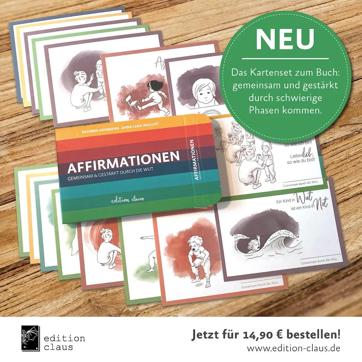 Cover: 9783982264387 | Affirmationen-Kartenset | Gemeinsam &amp; gestärkt durch die Wut | Hohmann