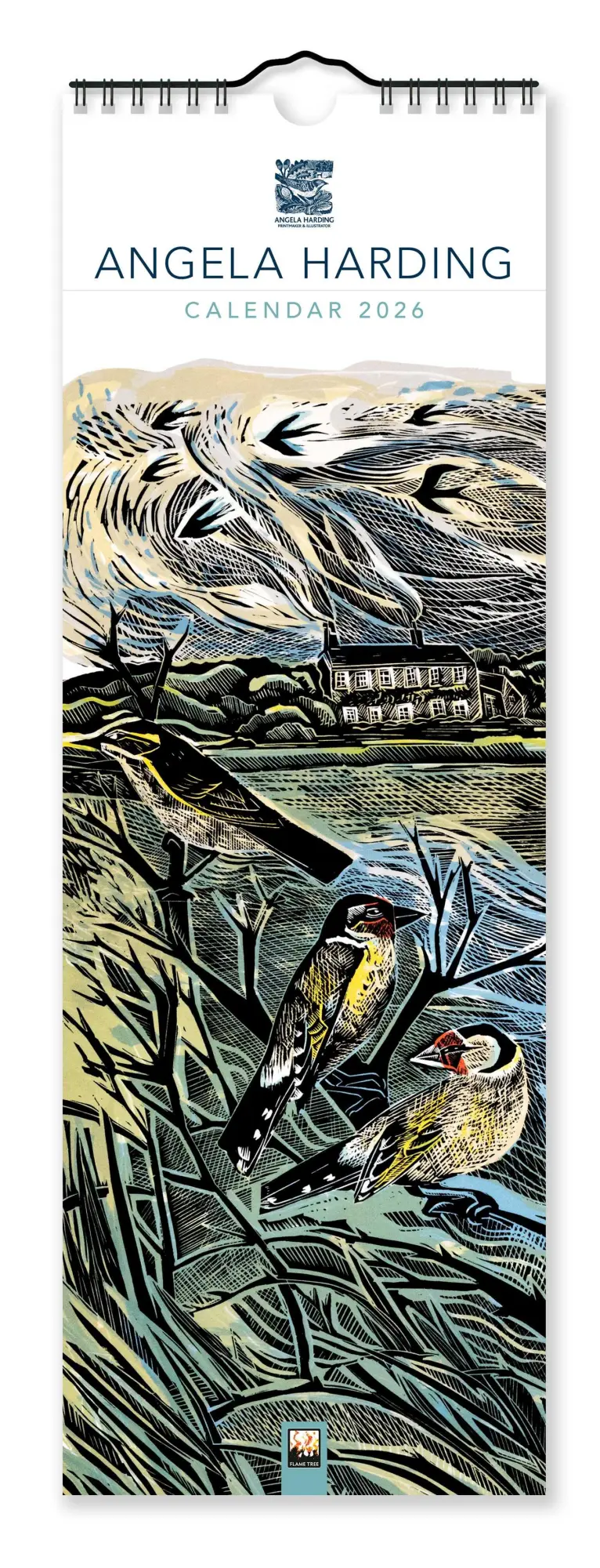 Cover: 9781835624487 | Angela Harding - Slimline-Kalender 2026 - Original Flame Tree...