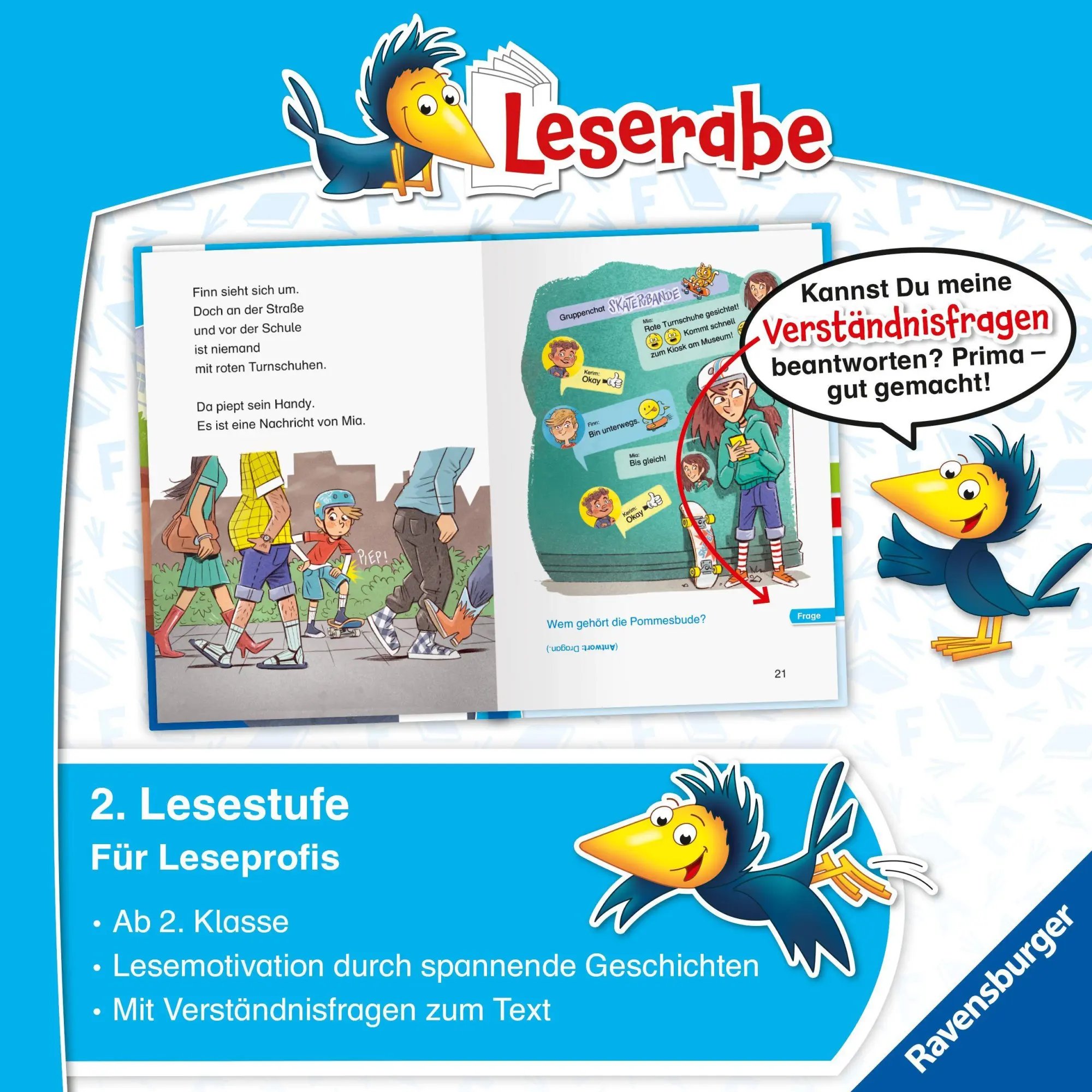 Bild: 9783473464487 | Leserabe 2. Lesestufe - Ein Fall für die Skater-Bande | Friedrich